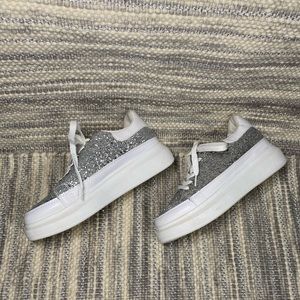 Glitter Platform Fashion Sneakers Size 6